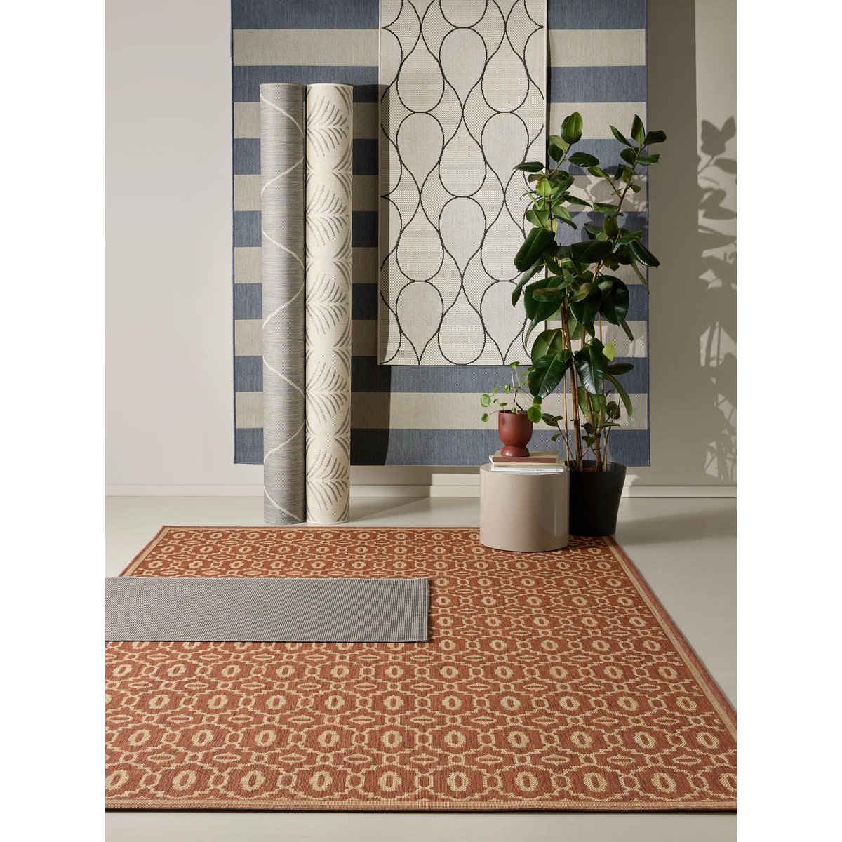 Tapis de couloir d'extérieur & intérieur METRO blanc, BENUTA
