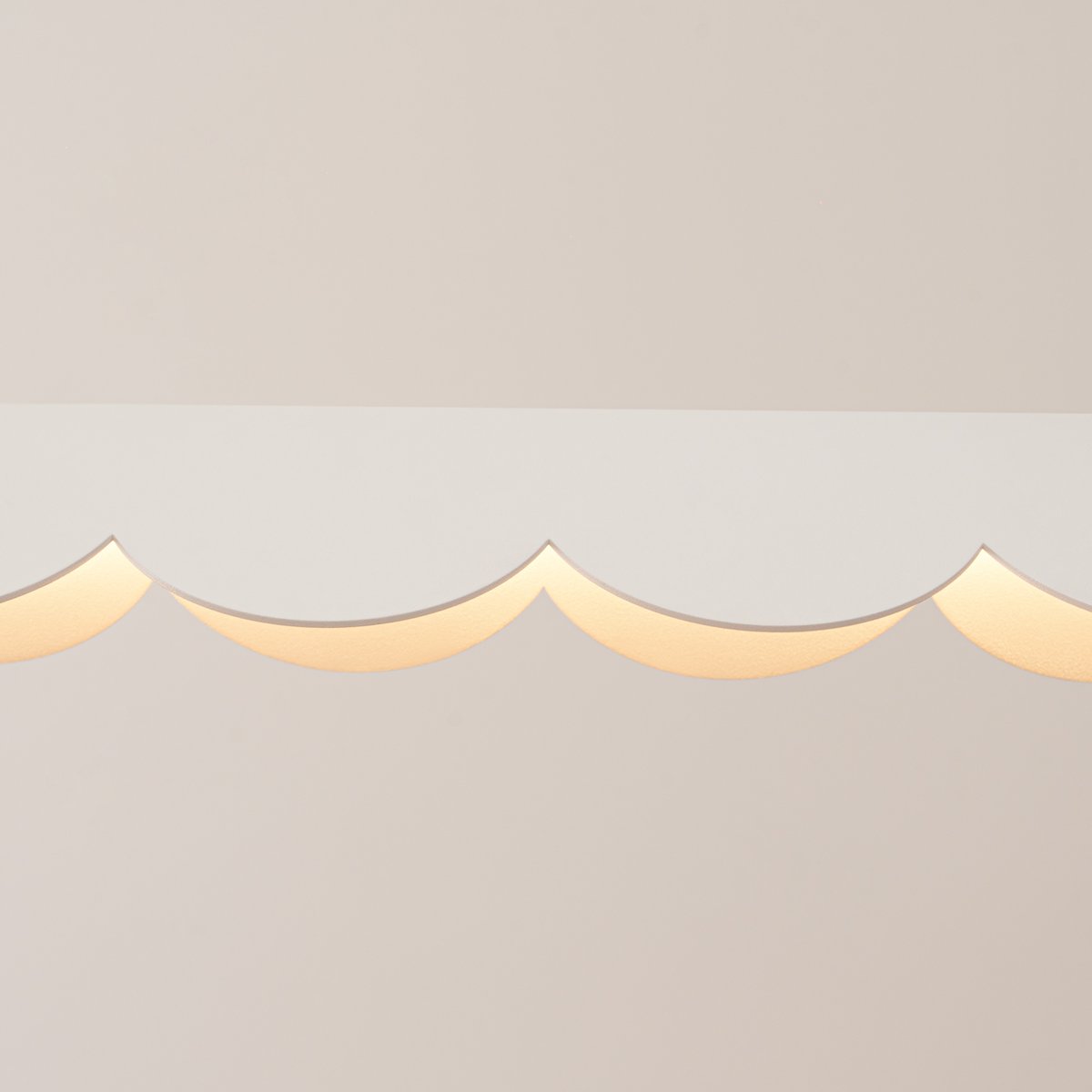 Suspension Aluminium Blanc LED 1 Biscuit blanc, EDEN