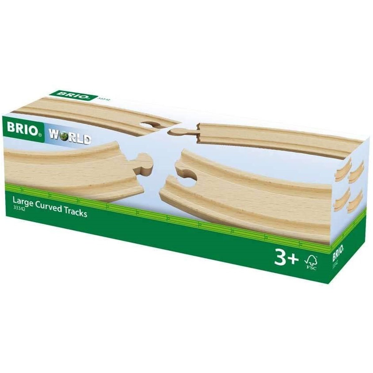 Grands Rails courbes beige, BRIO