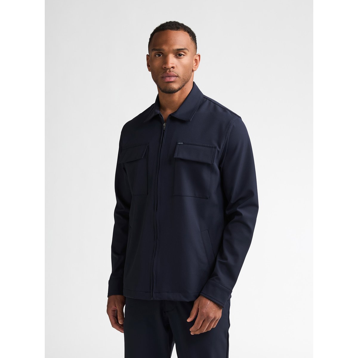 Surchemise technique à fermeture zippée millline bleu royal navy, PETROL INDUSTRIES