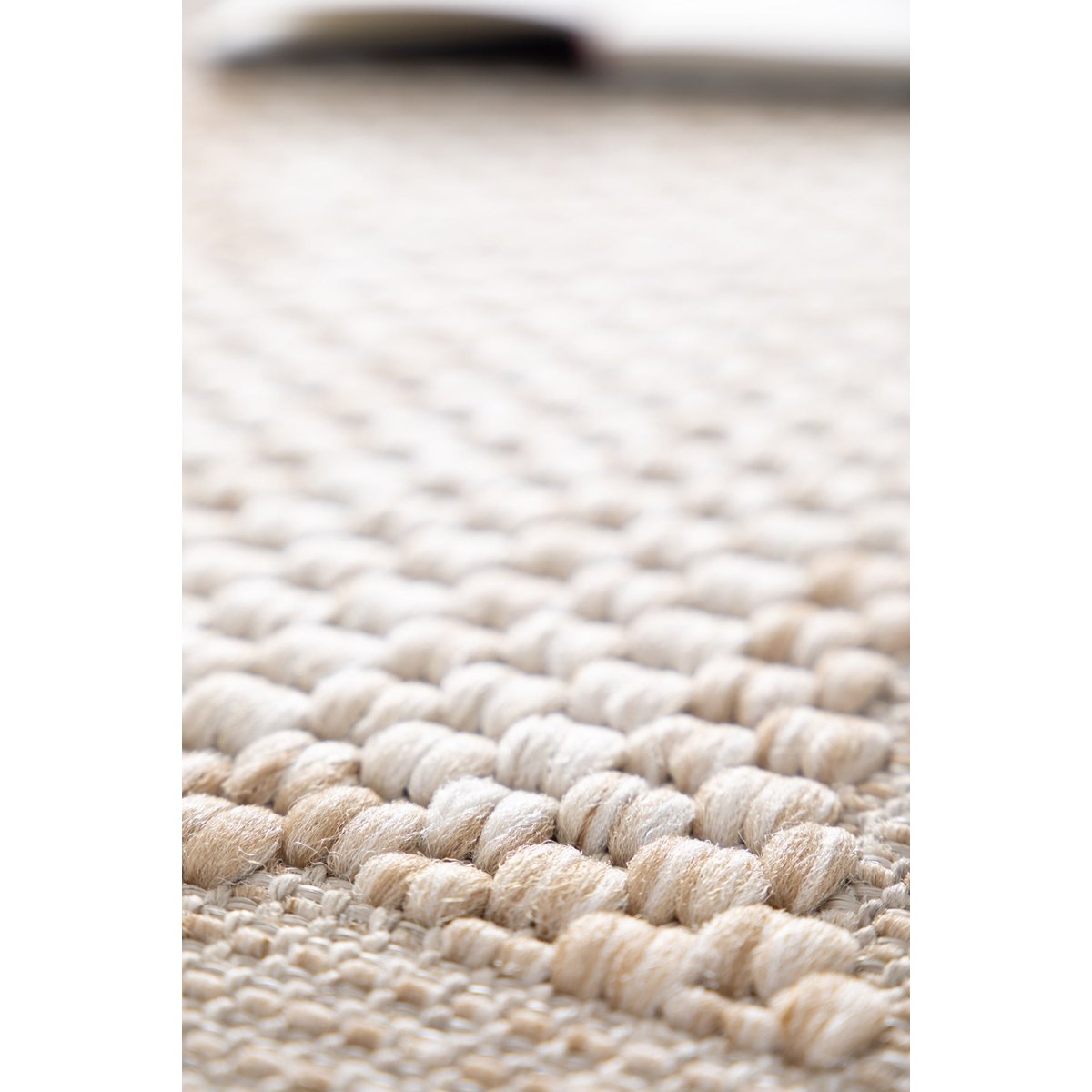 Tapis bouclé en relief intérieur extérieur BALI brun naturel, AFK LIVING