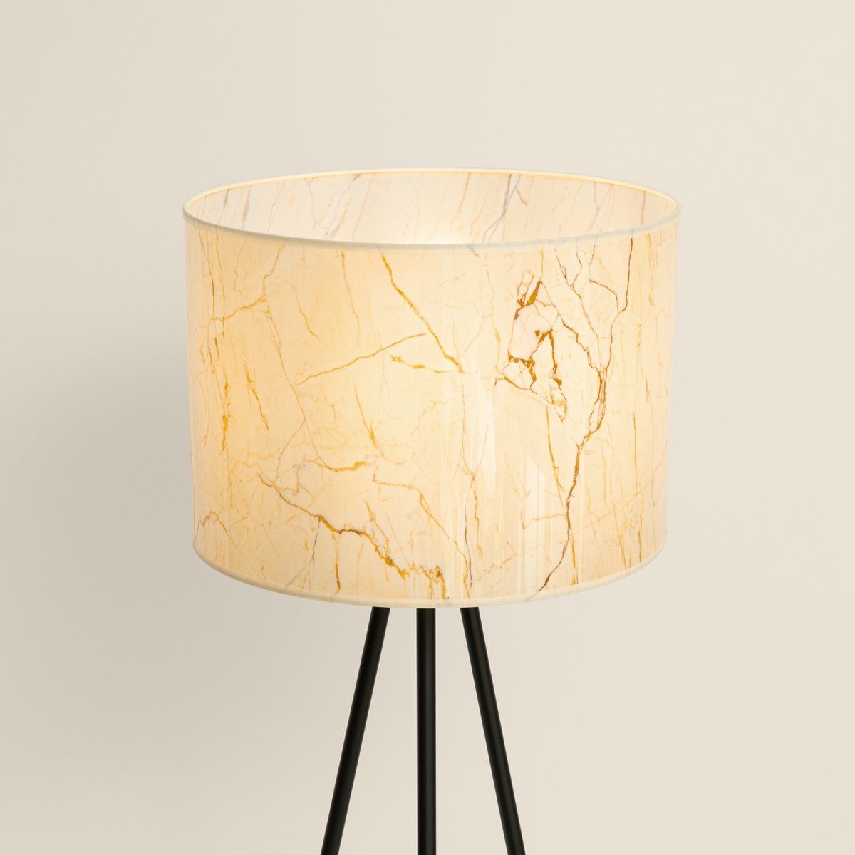 Lampadaire Tissu Beige E27 1 Nevia beige, EDEN