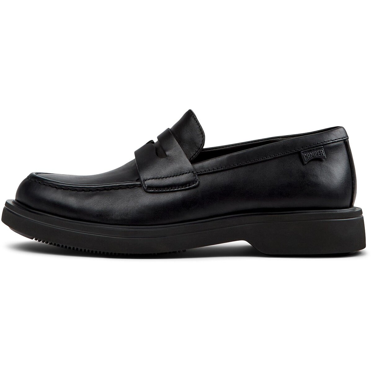 Mocassins en cuir Norman noir, CAMPER