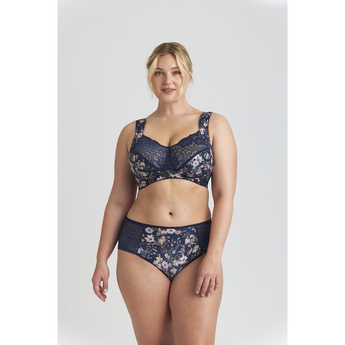 Reggiseno a coppa morbida fantasia Fauna blu scuro, MISS MARY OF SWEDEN