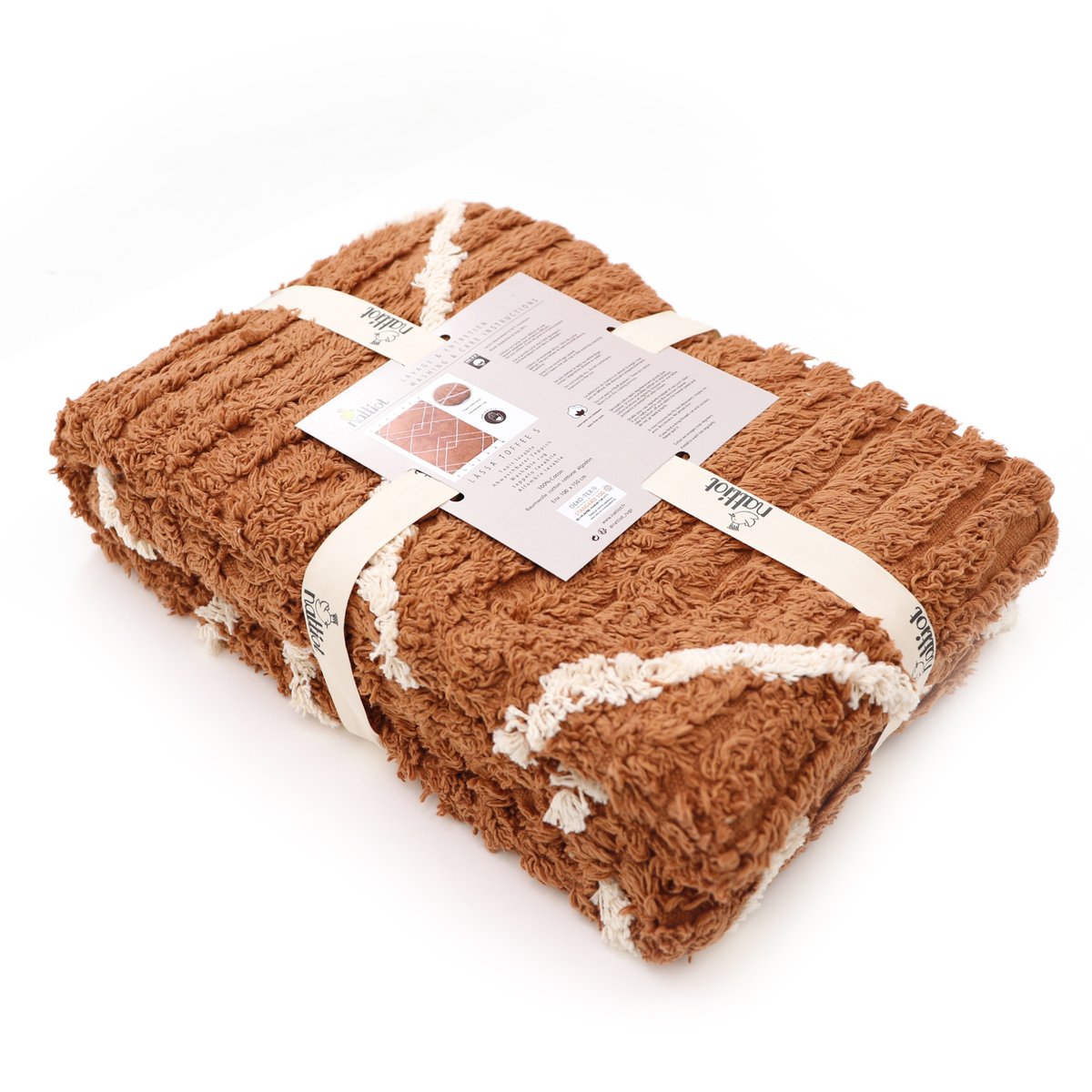 Tapis coton berbère LÄSSA caramel, NATTIOT