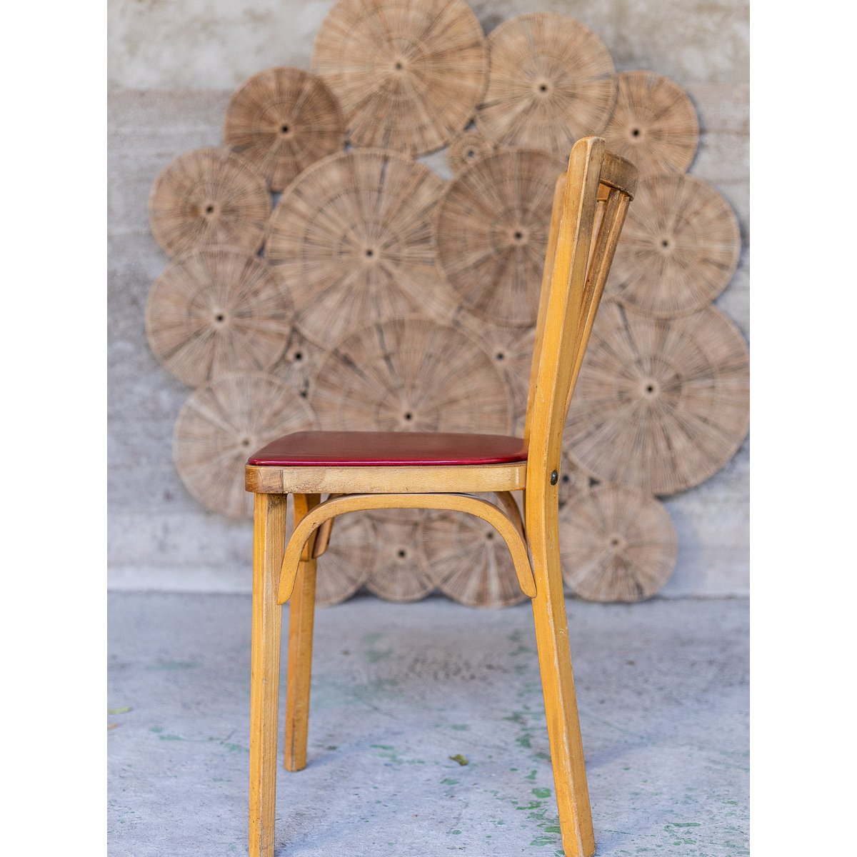 Paire de chaises Baumann Alma N°1981 - Bon état bois clair, DEBONGOUT