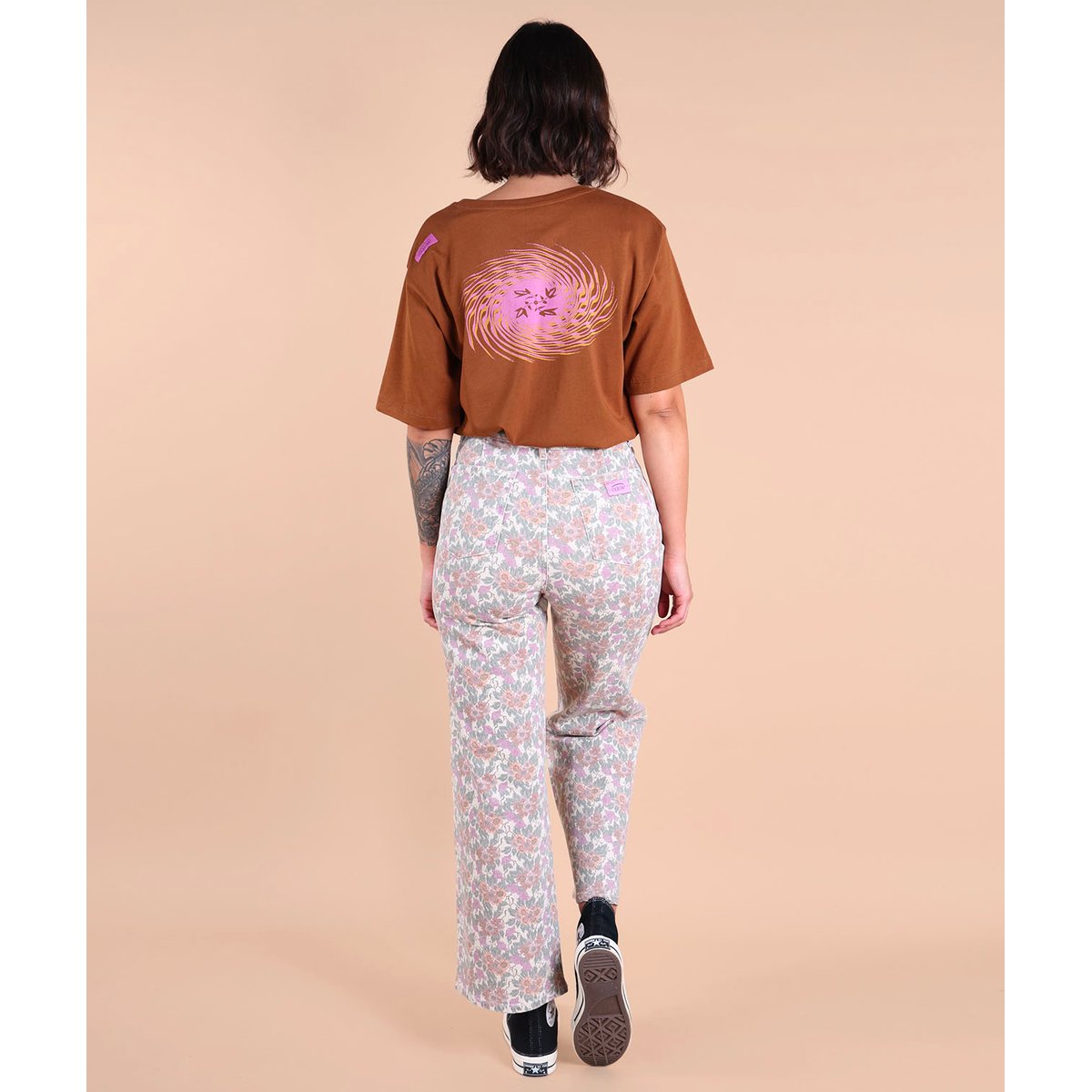 Pantalon imprimé en twill SANDLILY multicolore, OXBOW