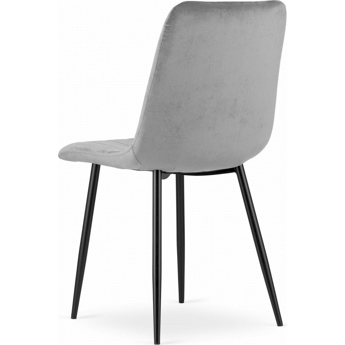 Chaise tapissée collection LAVA gris clair et noir, RECOLLECTION