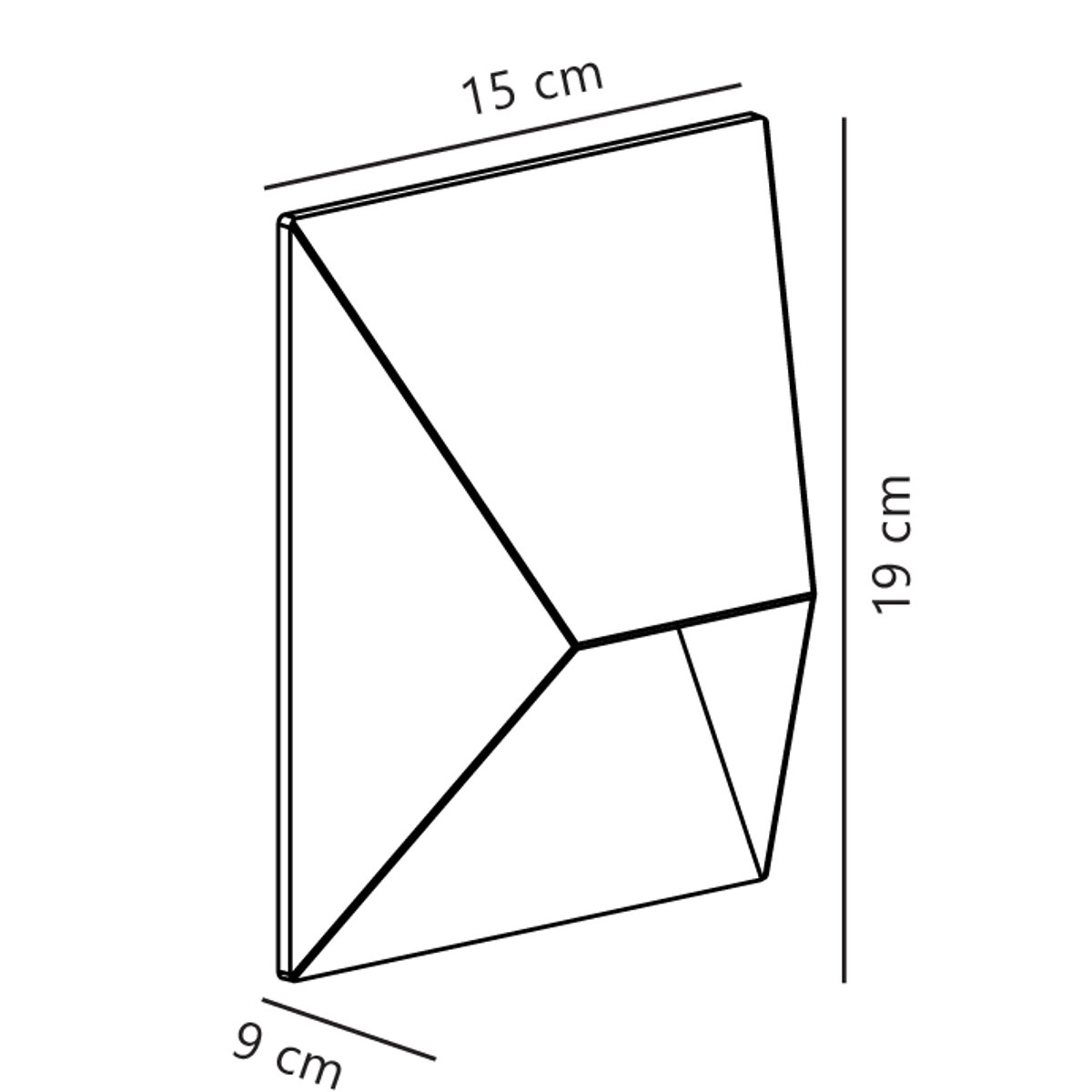 Applique murale extérieure architecturale en aluminium, PONTIO 15 blanc, NORDLUX