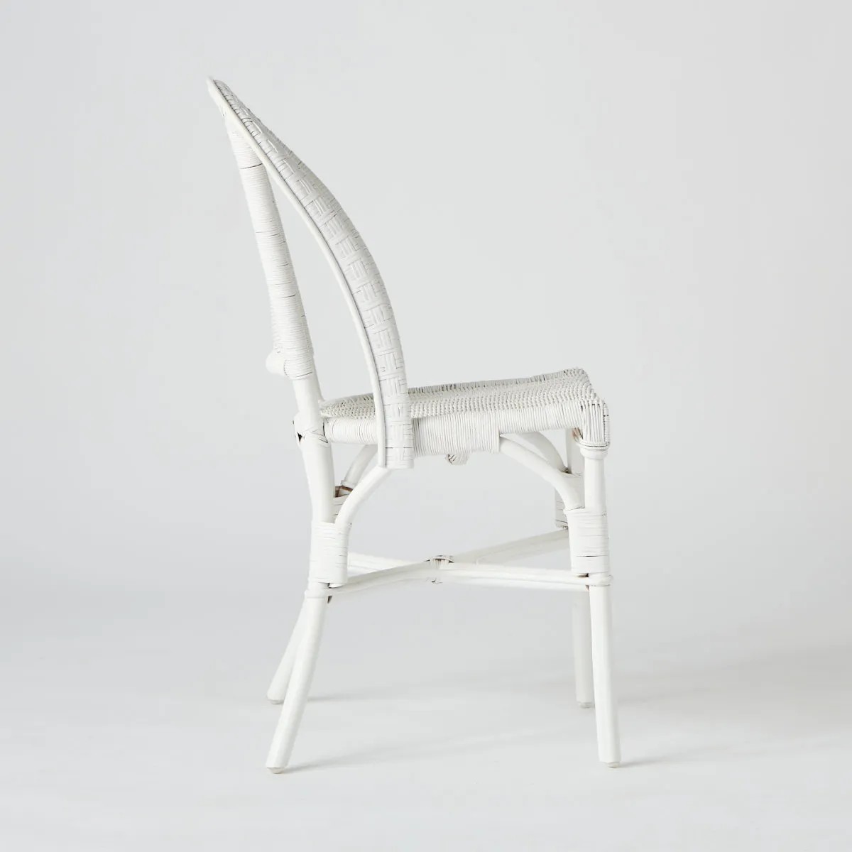 Chaise en rotin PRIMAVERA blanc, KOK
