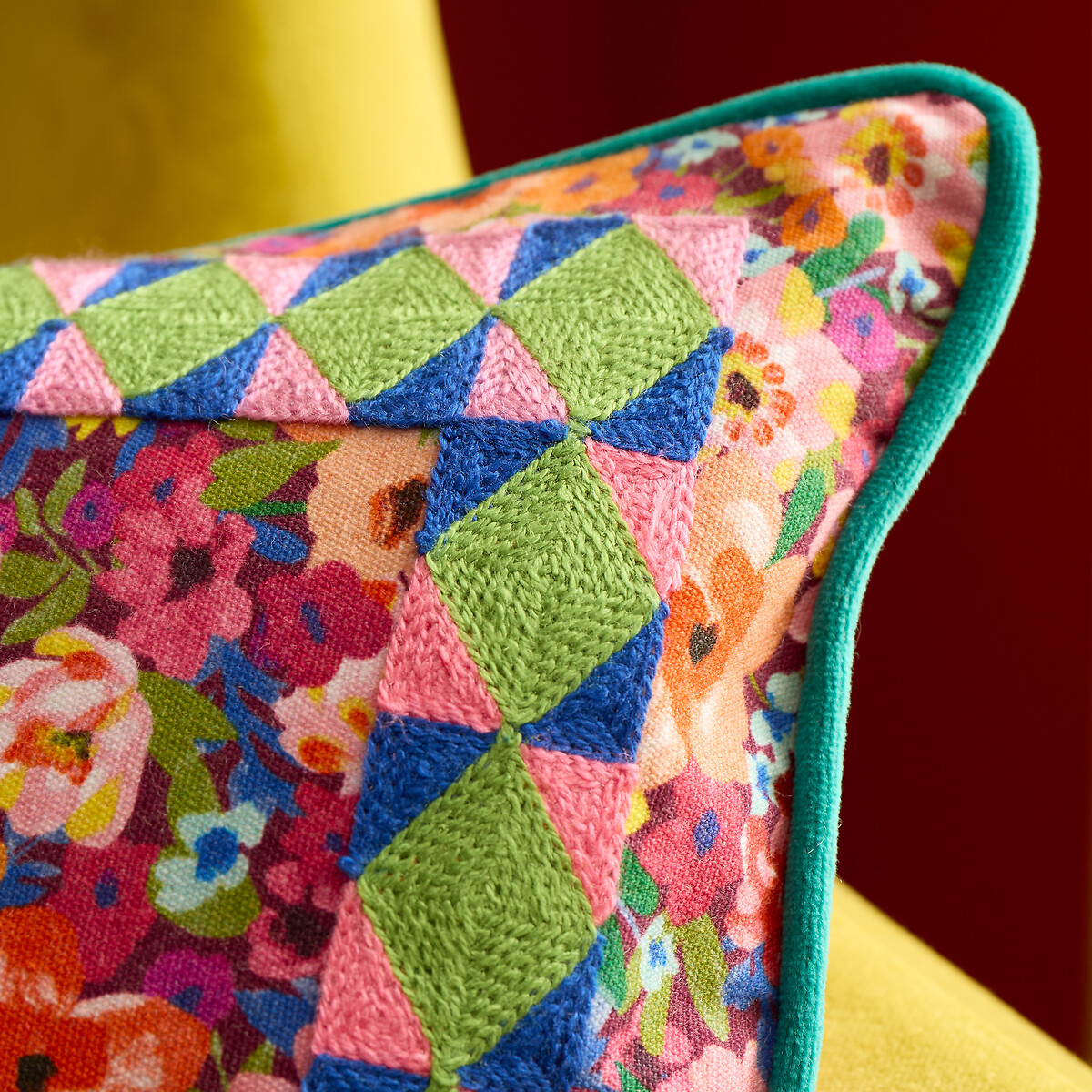 Darling Ditsy Reversible Filled Cushion multi-coloured, SOPHIE ROBINSON