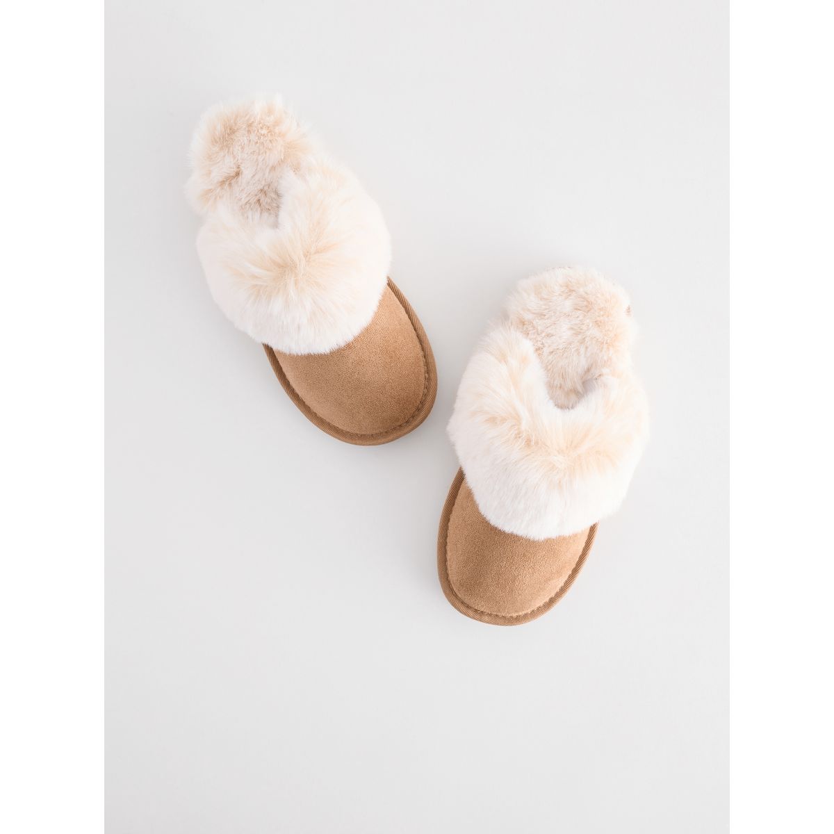 Chaussons mules marron fauve, NEXT