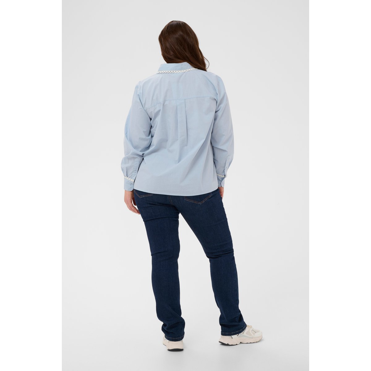 Chemise à manches longues bleu blue fog, KAFFE CURVE