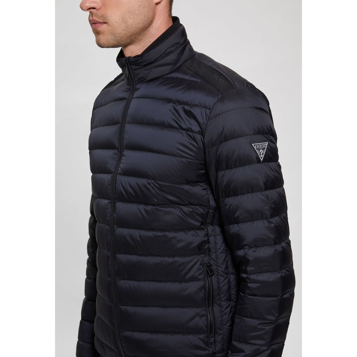 Veste Matelassée Repliable bleu, GUESS