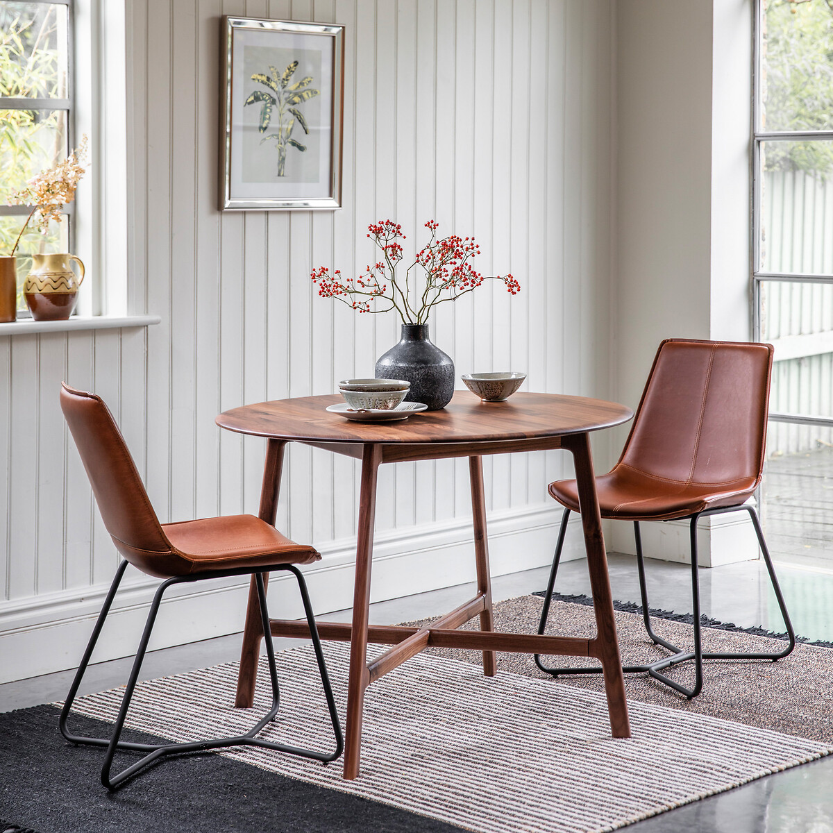 Murwara Round Walnut Dining Table walnut, ÉDITÉ