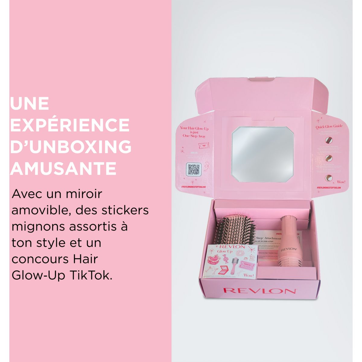 Brosse soufflante One-Step Volumiser Glow RVDR5375E couleur unique, REVLON