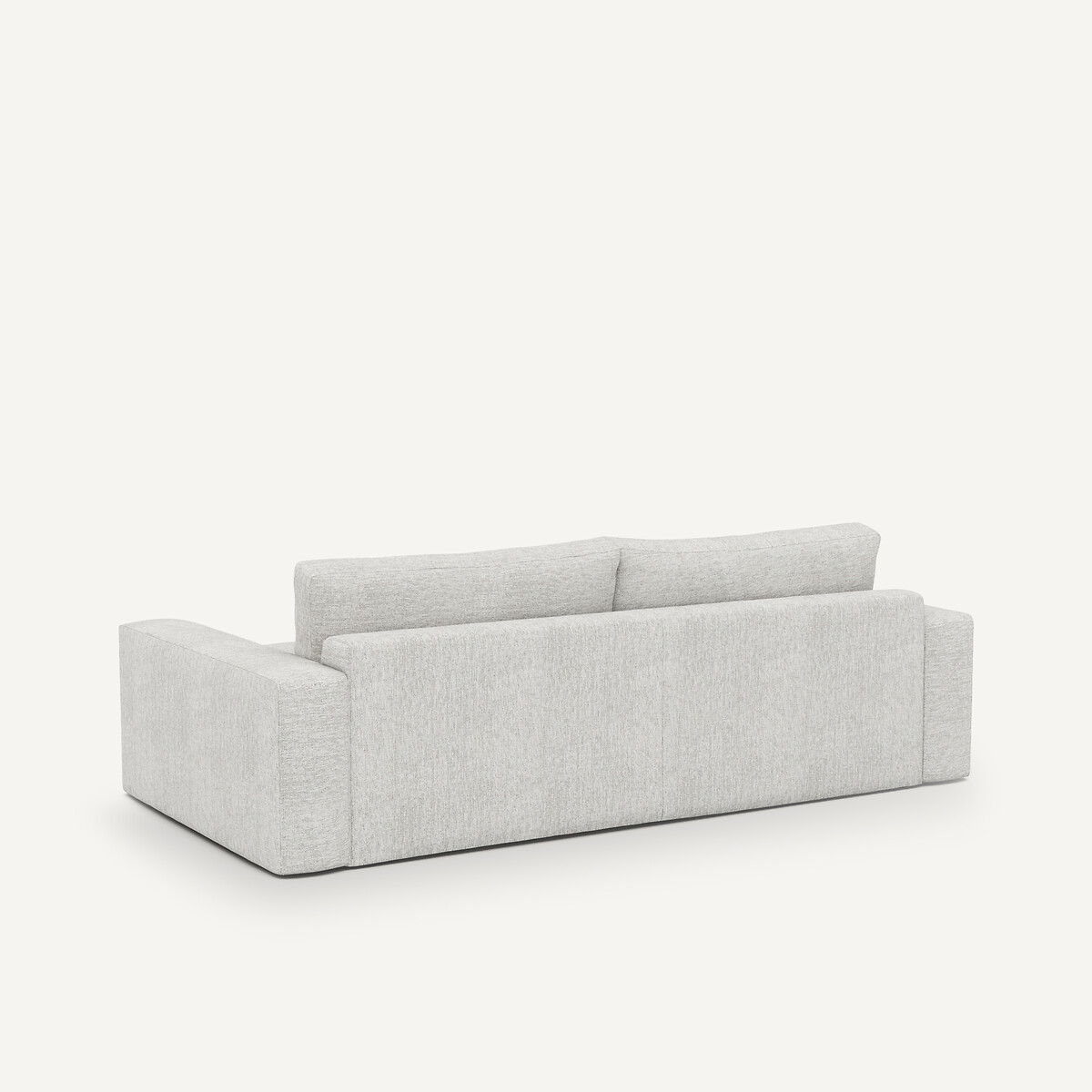 Canapé convertible toile jaspée, Skander gris/blanc, AM.PM