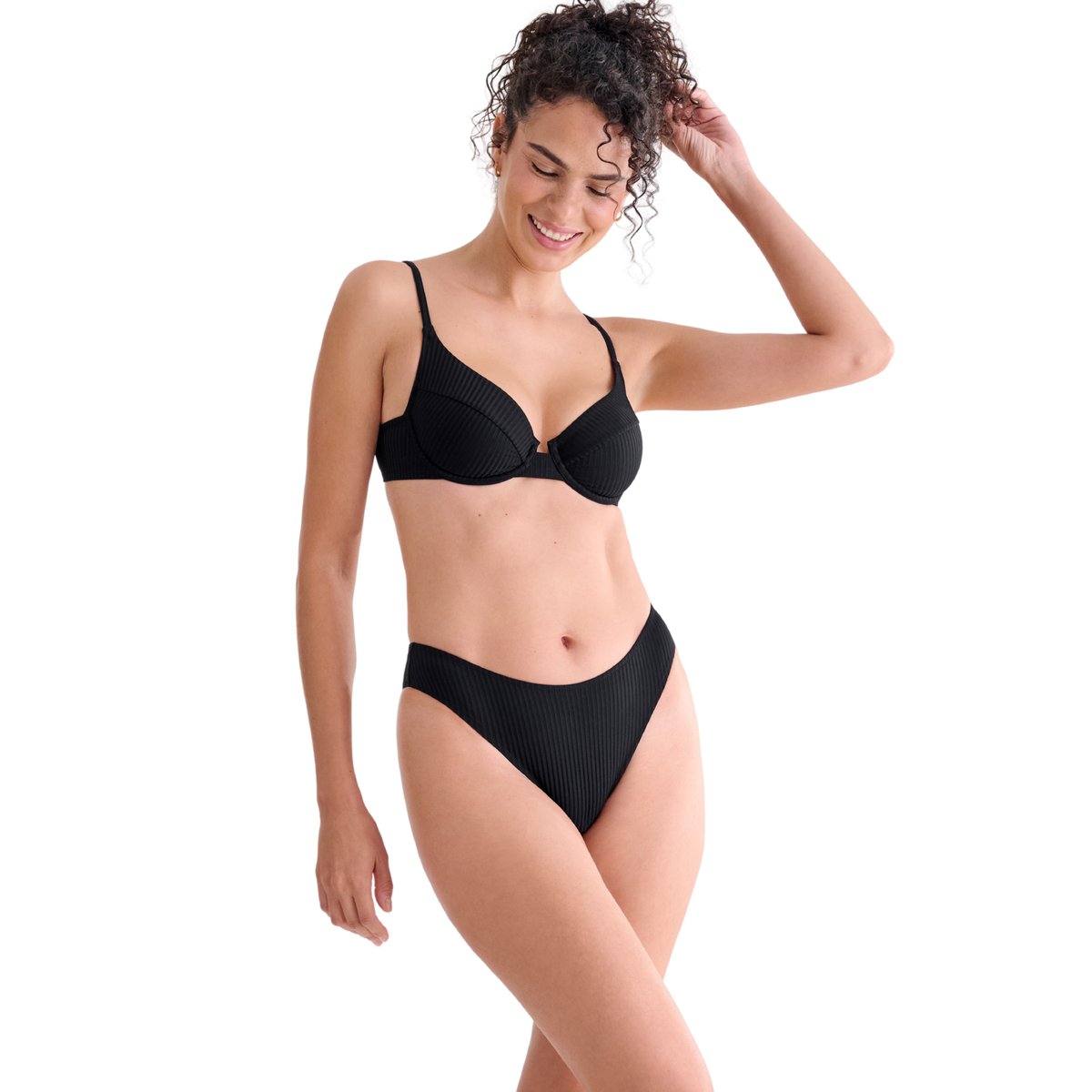 Haut maillot de bain armaturé FLORIDA noir, LISCA