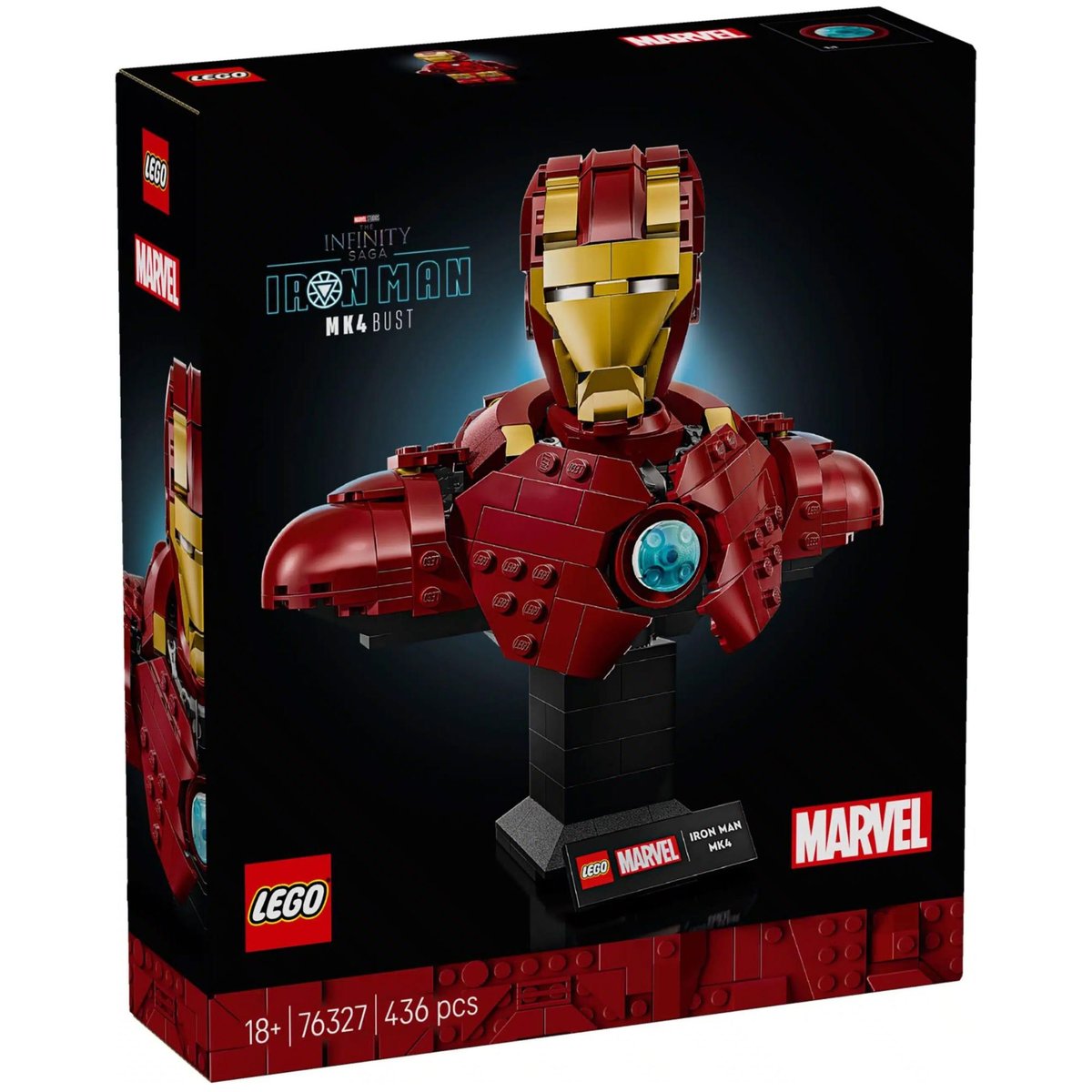 LEGO Marvel - Buste d'Iron Man MK4 - Set de Collection 76327 pour Adultes couleur unique, LEGO