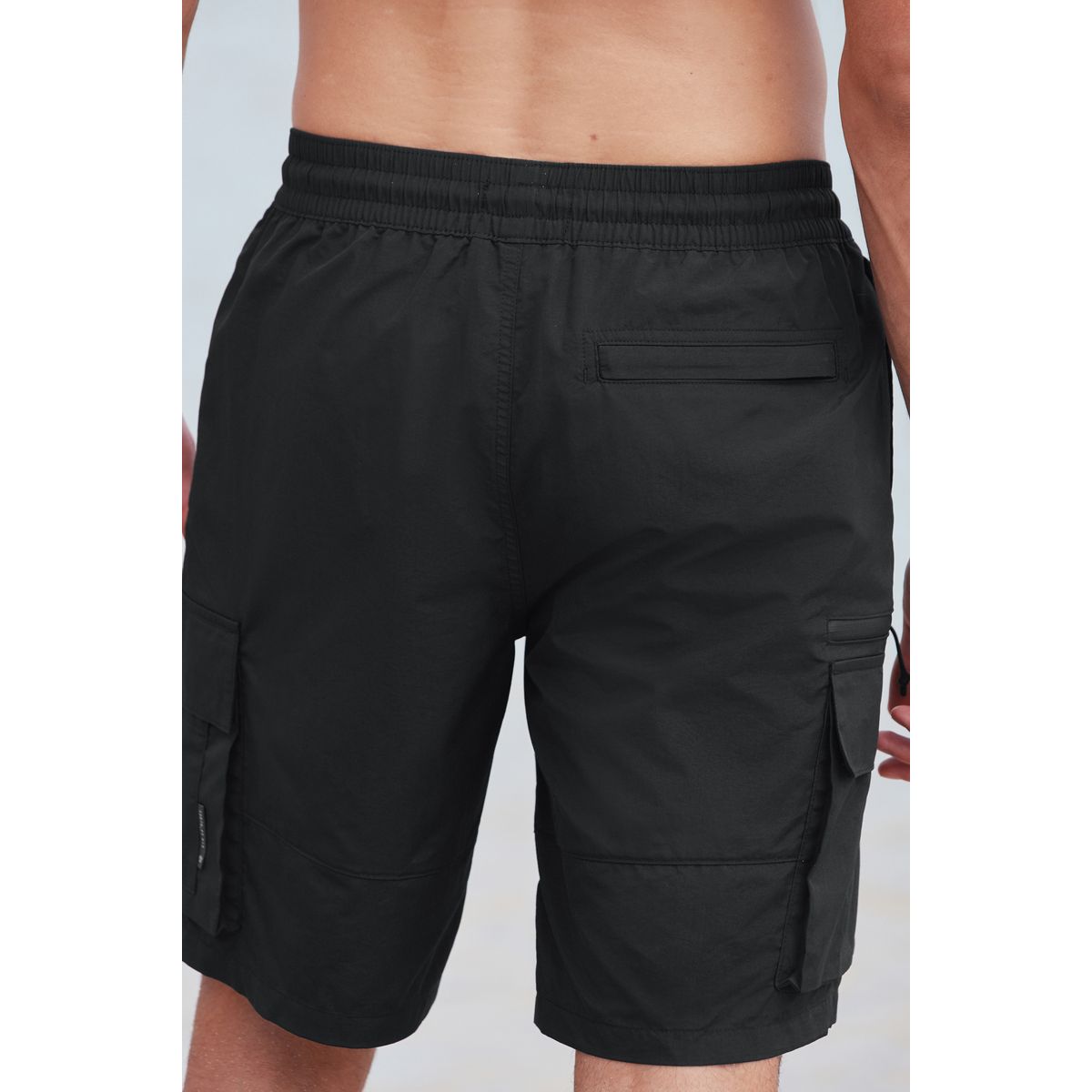 Short de bain style militaire, lot 2 noir/bleu marine, NEXT