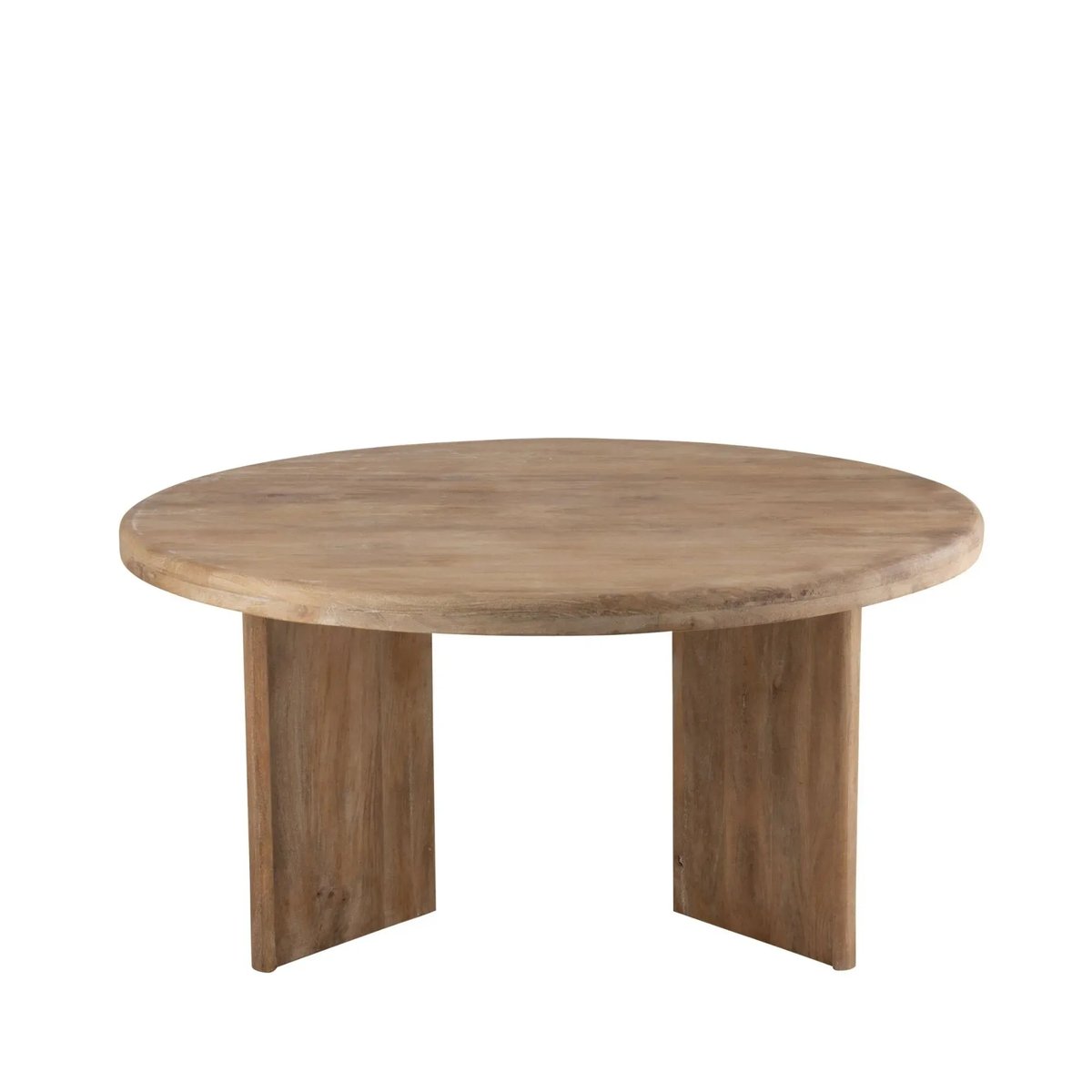 Table à manger ronde en manguier D150 8 places - MAHE bois clair, HELLIN, DEPUIS 1862
