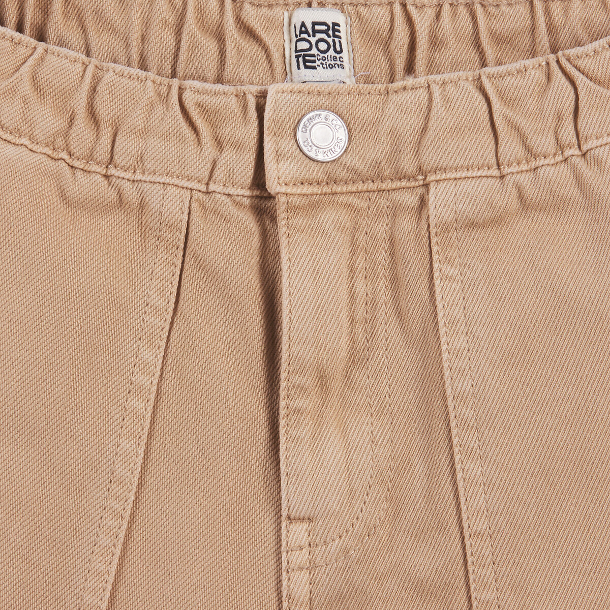 Bermuda avec taille élastiquée beige, LA REDOUTE COLLECTIONS