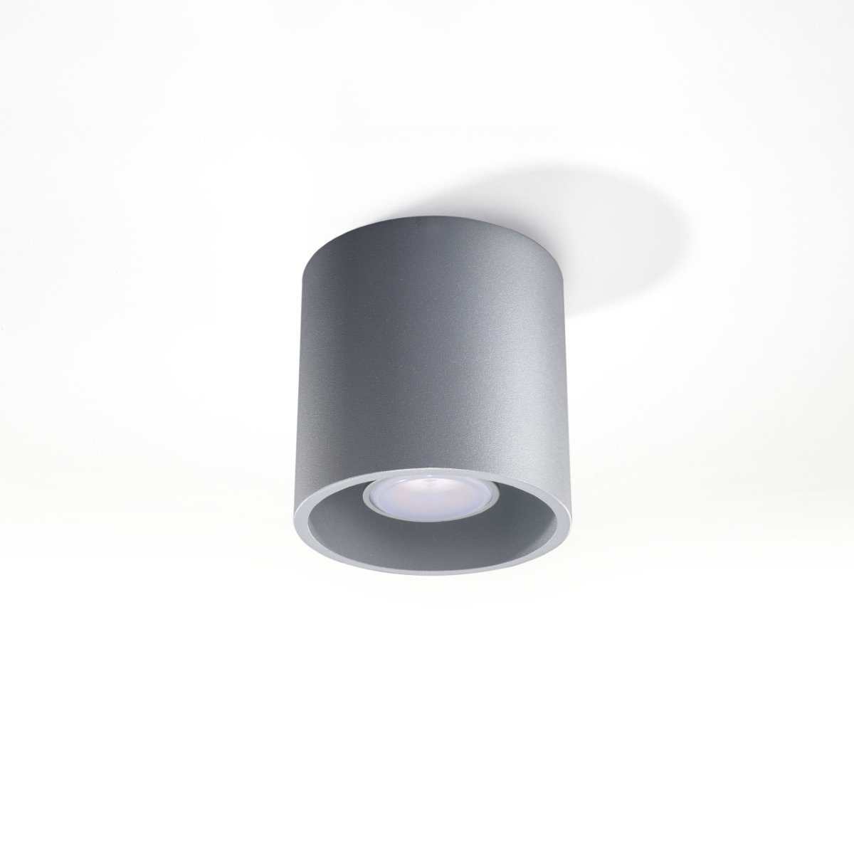 Plafonnier Aluminium Gris GU10 1 Orbis gris, EDEN