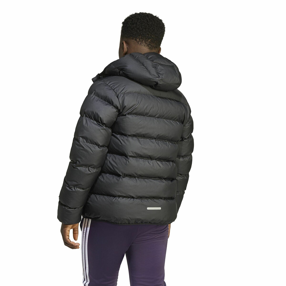 Doudoune à capuche noir, ADIDAS SPORTSWEAR