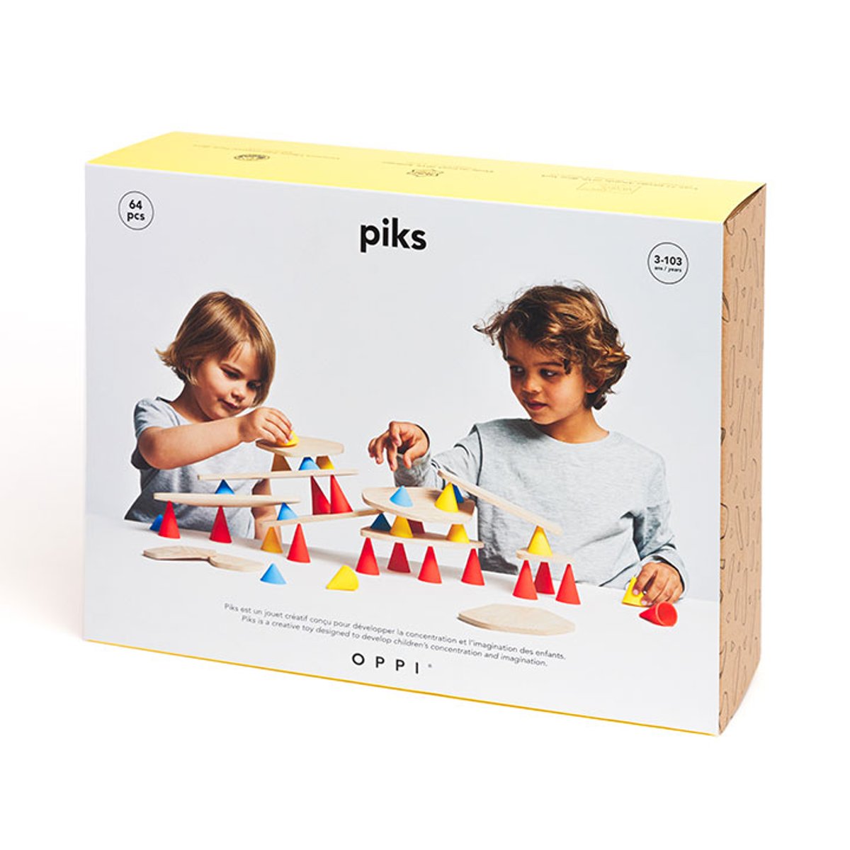 PIKS - Big Kit 64 Pcs beige, OPPI