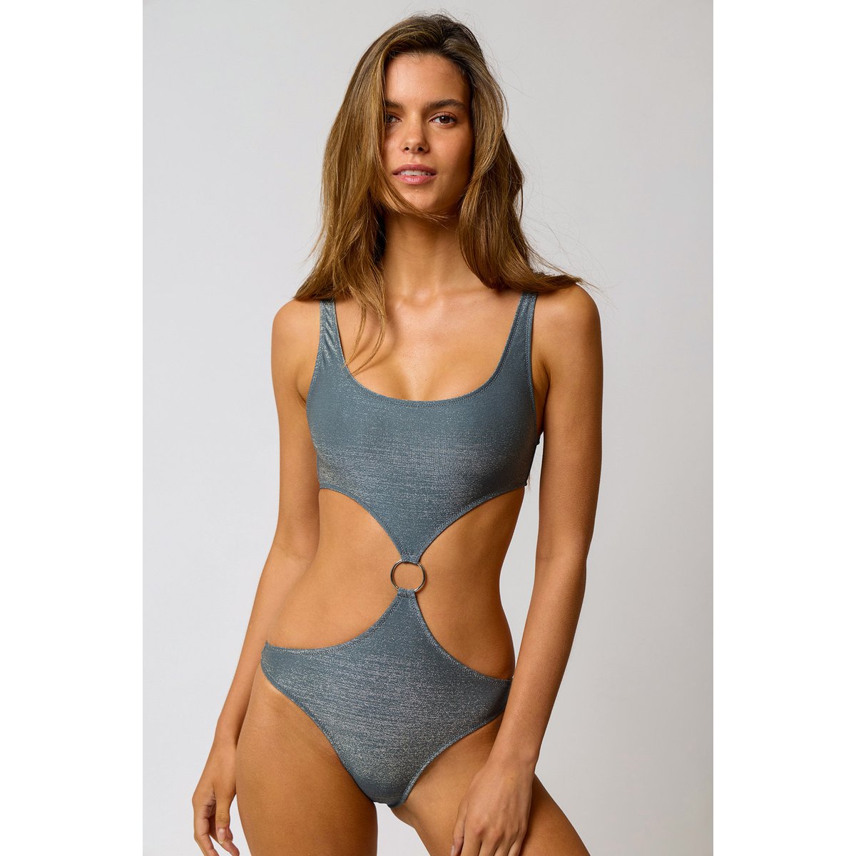 Maillot 1 piece Sunli - GLITTERWAVE gris acier, BANANA MOON