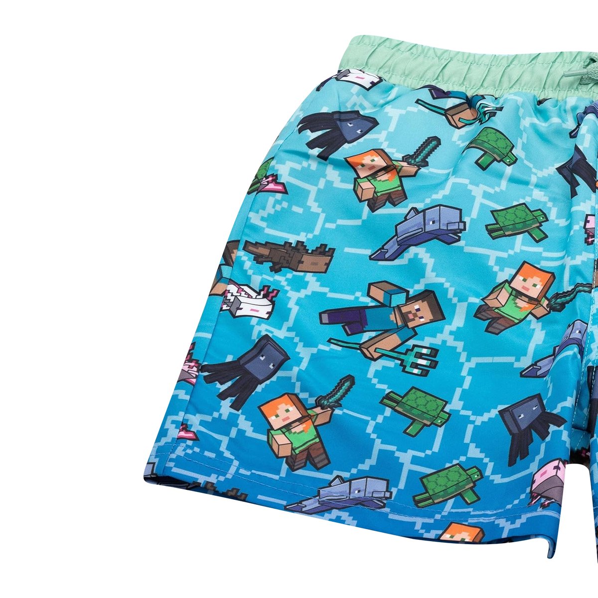 Short de bain bleu, MINECRAFT