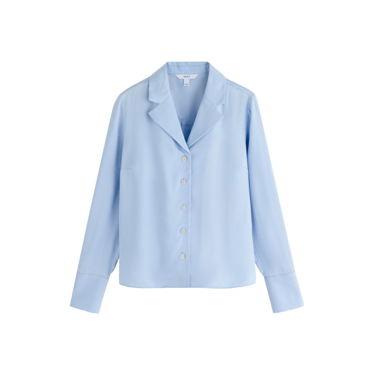Chemise à manches longues avec col revers bleu, NEXT