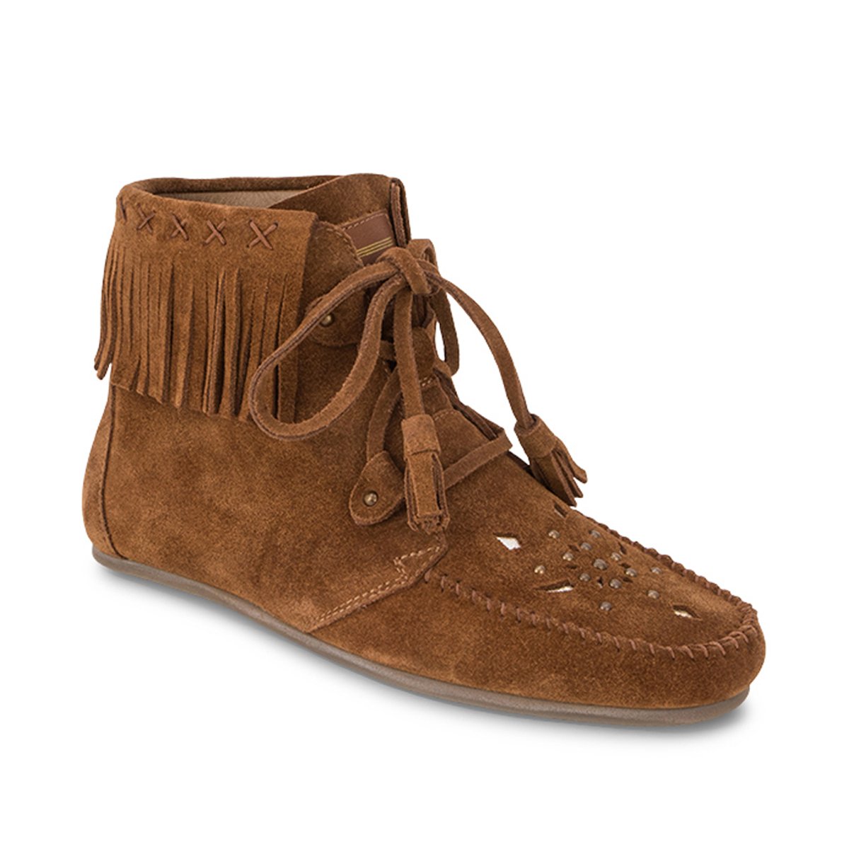 Bottines à lacets en cuir ZONKA camel, LES TROPEZIENNES PAR M.BELARBI