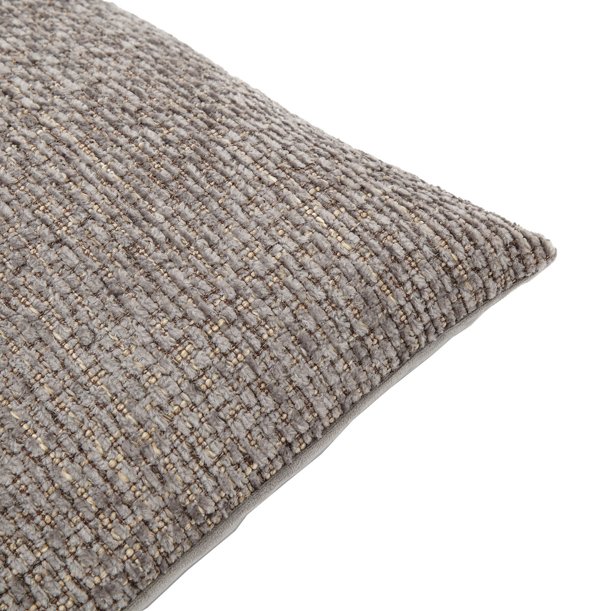 Herringbone Woven Filled Cushion grey, ÉDITÉ