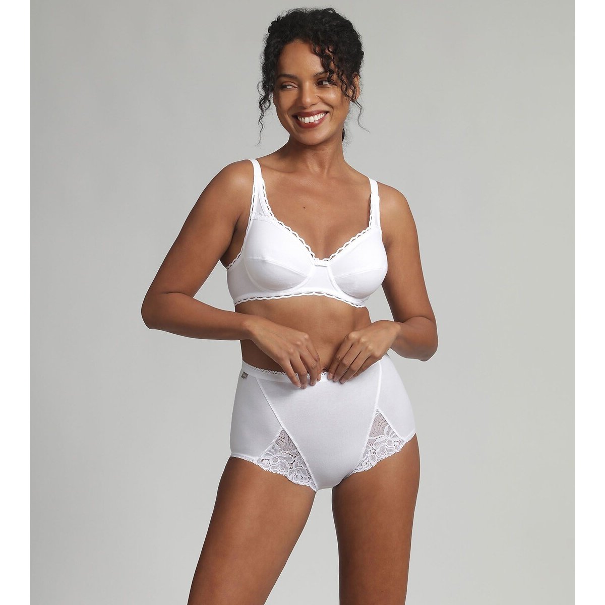 Reggiseno Cœur croisé féminin cotone bio bianco, PLAYTEX