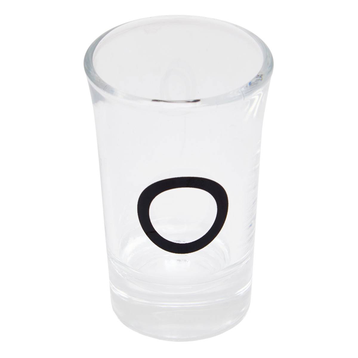 Jeu de morpion 10 pièces en verre JULES transparent, ATMOSPHERA