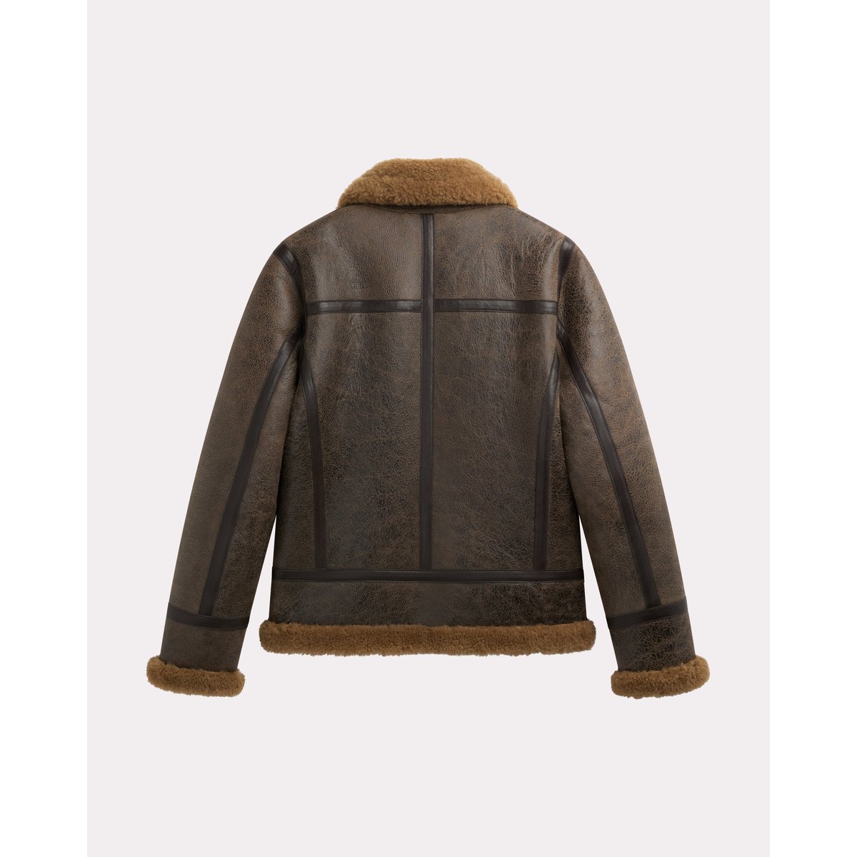 Blouson bombardier en cuir BOMBARDIER CRACK marron, CHEVIGNON