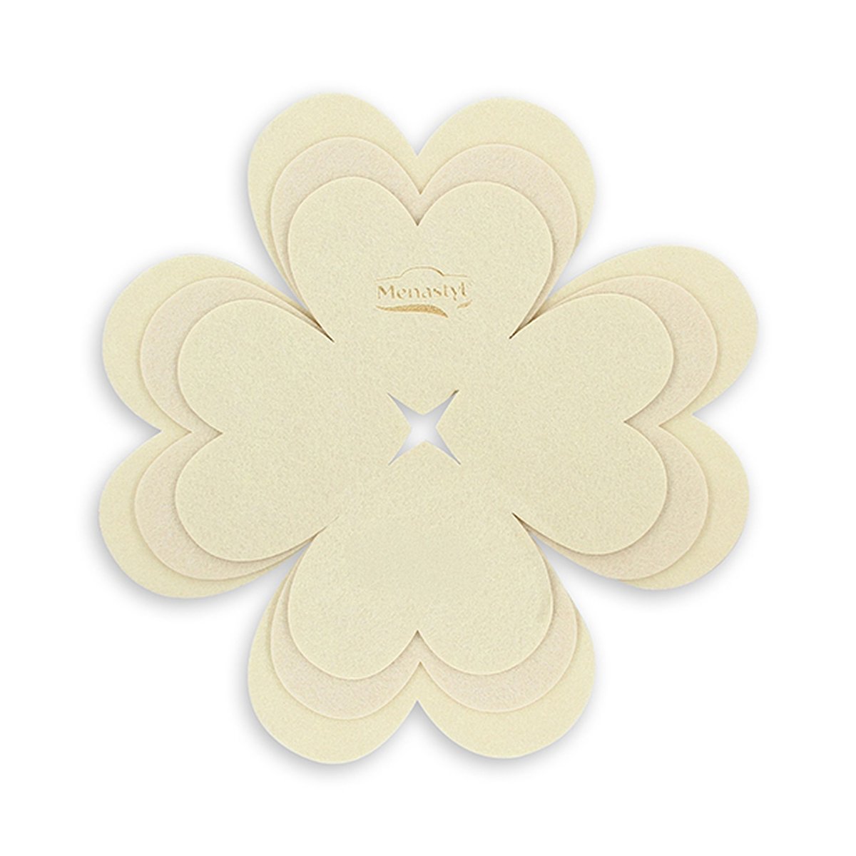 Lot de 3 intercalaires de cuisson 24/28/32 cm en feutrine beige, MENASTYL