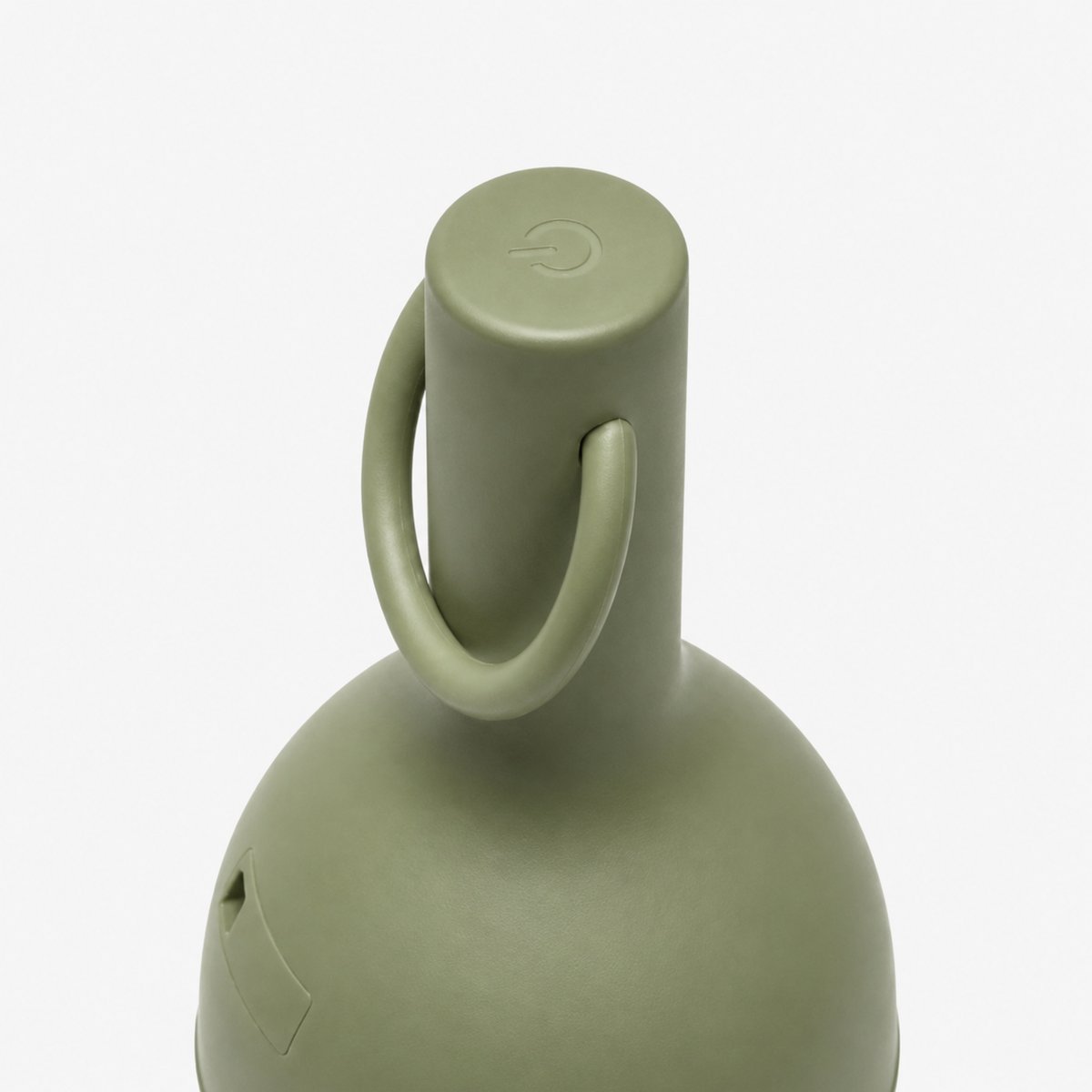 Petite lampe nomade en plastique - ELO blanc et vert olive, MAISON PAVANE