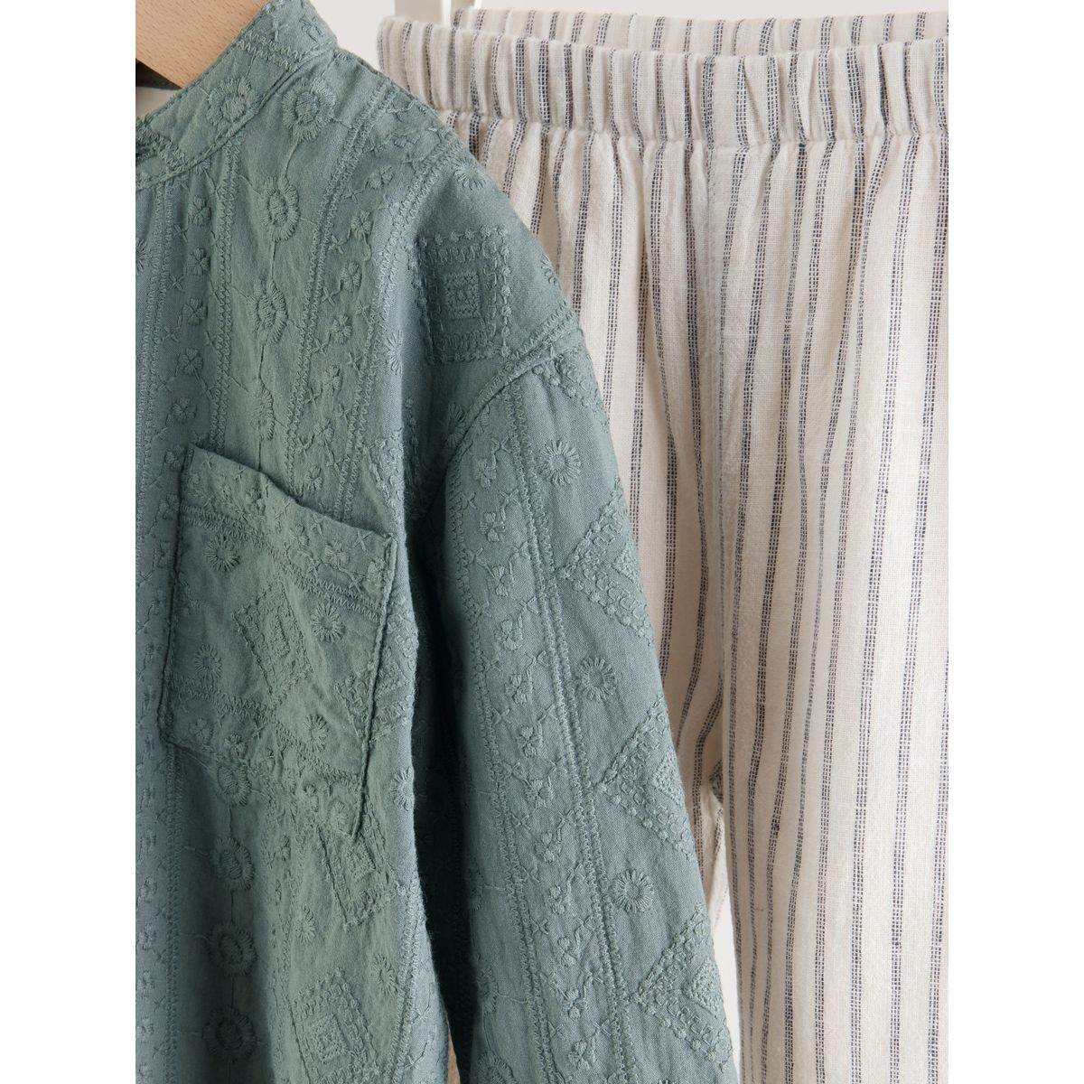 Chemise tissée et pantalon bébé, 2 pièces vert, NEXT