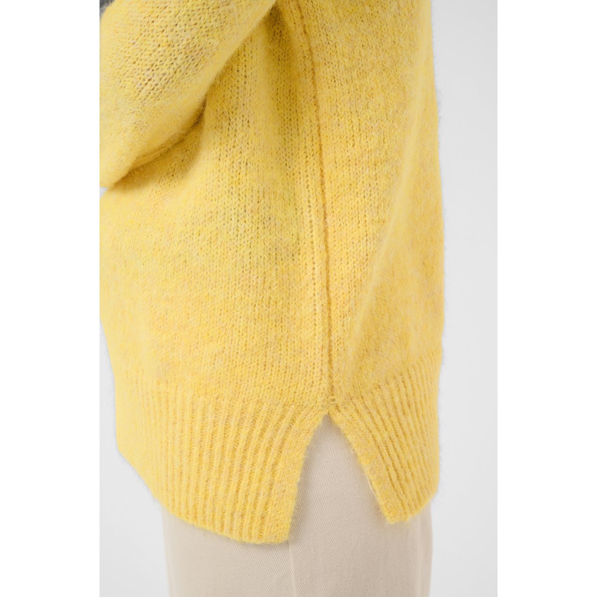 Pullover tricoté jaune sunlight, KAFFE