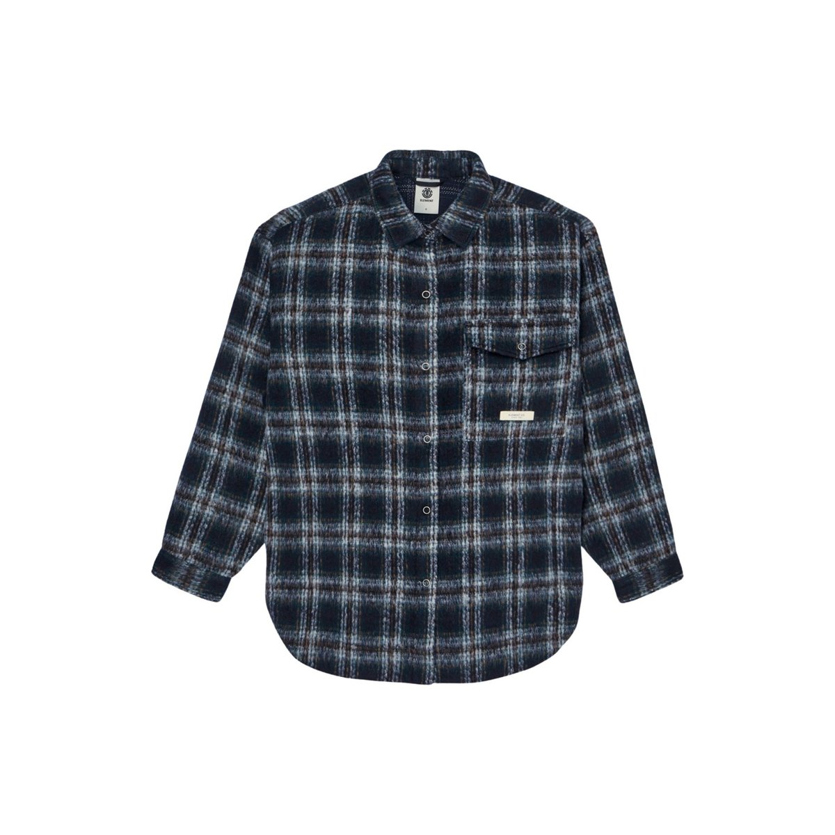 Surchemise PLAID multi brushed plaid dark slate, ELEMENT