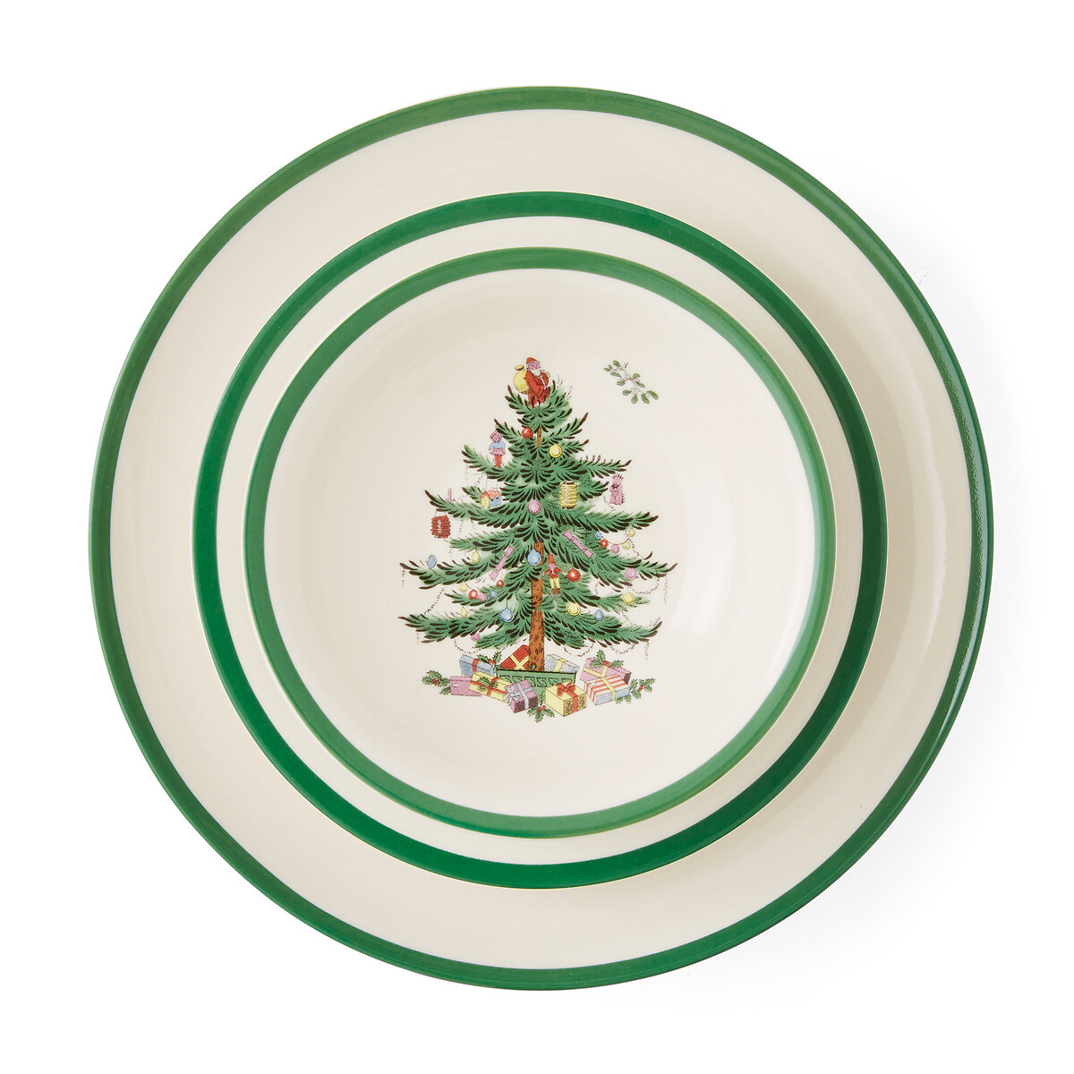 12-Piece Christmas Tree Dinner Set white, SPODE