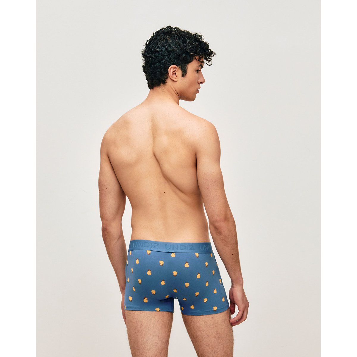 Boxer en coton avec imprimé canard cowboy REPEATIZ DUCKC bleu, UNDIZ