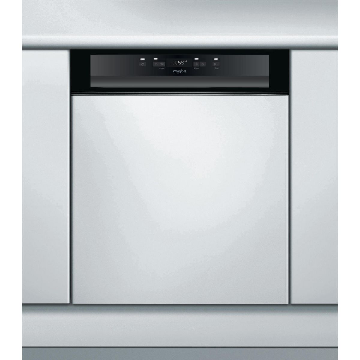Lave vaisselle encastrable WBC3C34PB bandeau noir, WHIRLPOOL