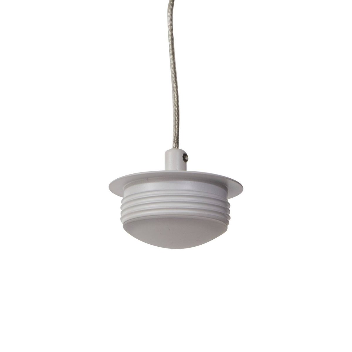 Suspension en verre moderneLED, Avelina blanc, LUCANDE