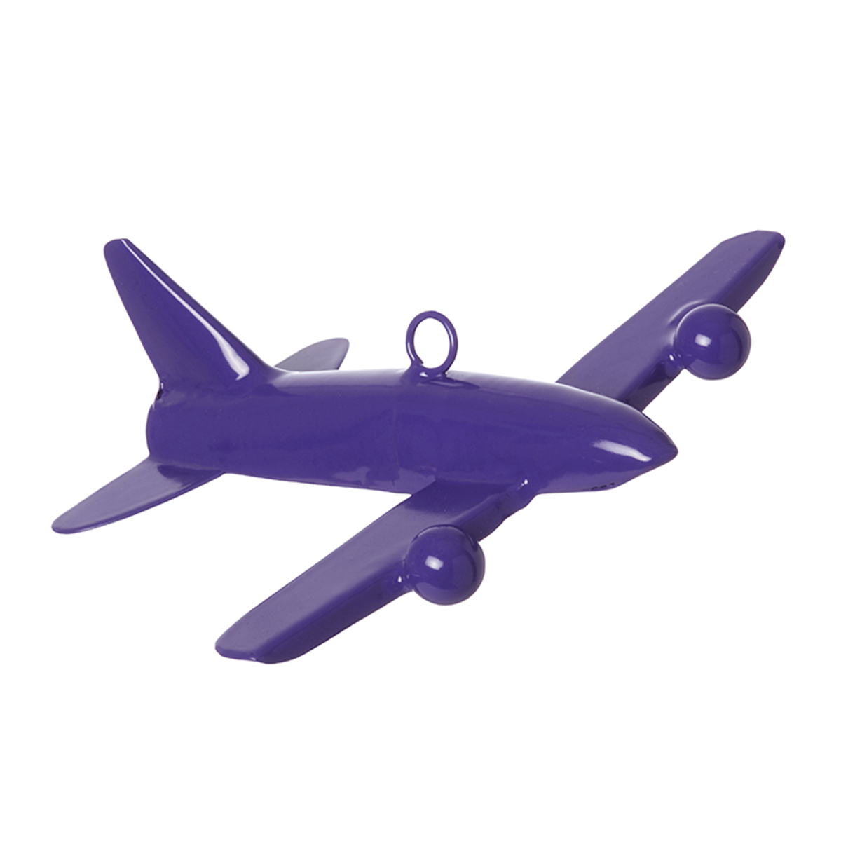 Suspension de noël décorative avion en fer L13 violet, SIA DECO