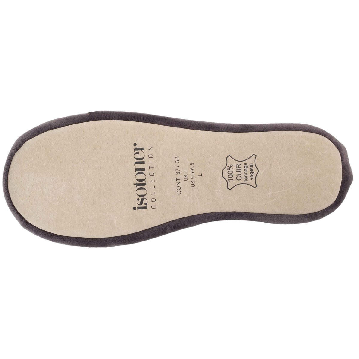 Chaussons Ballerines gris, ISOTONER