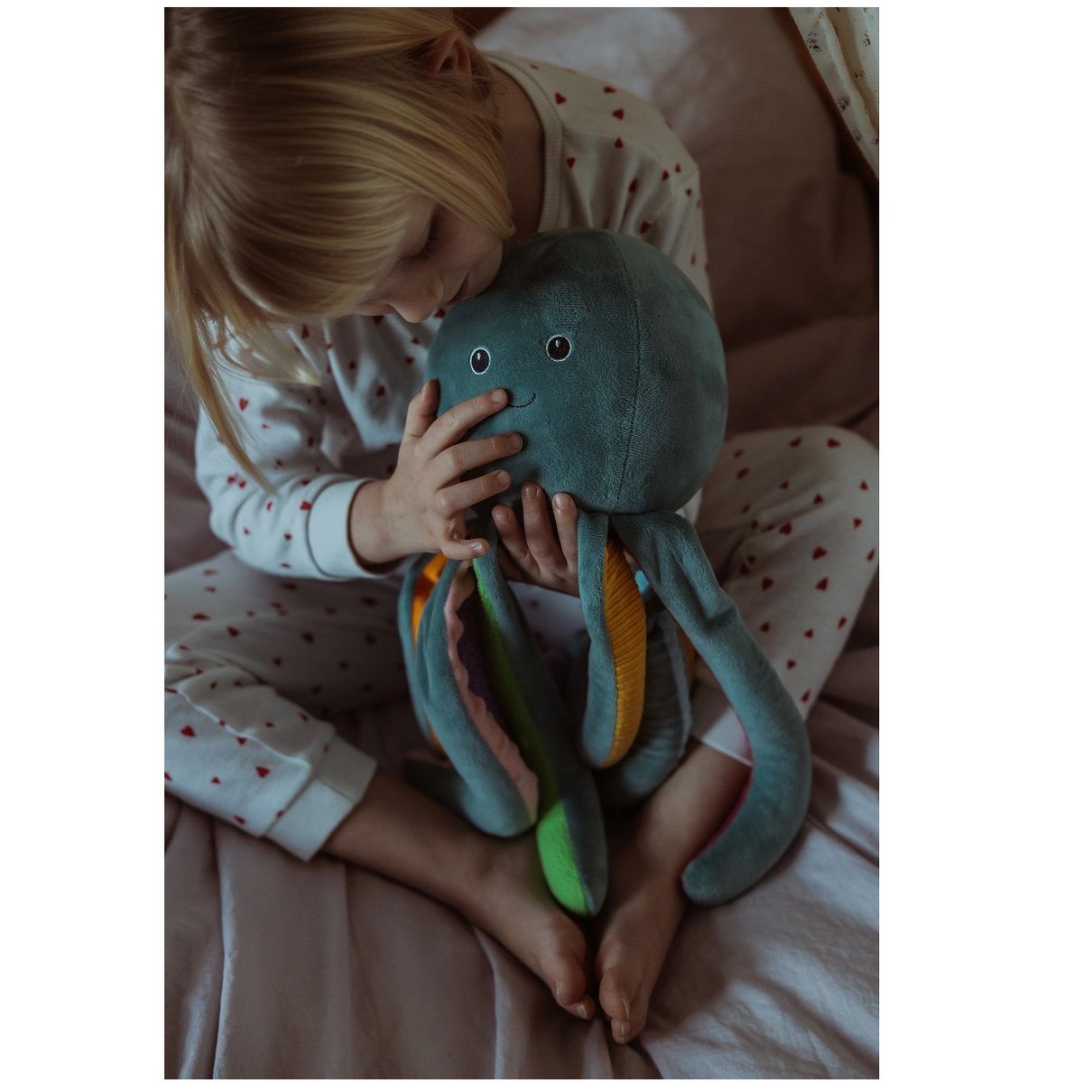 Pieuvre en peluche lestée 1,2 kg bleu, BYASTRUP