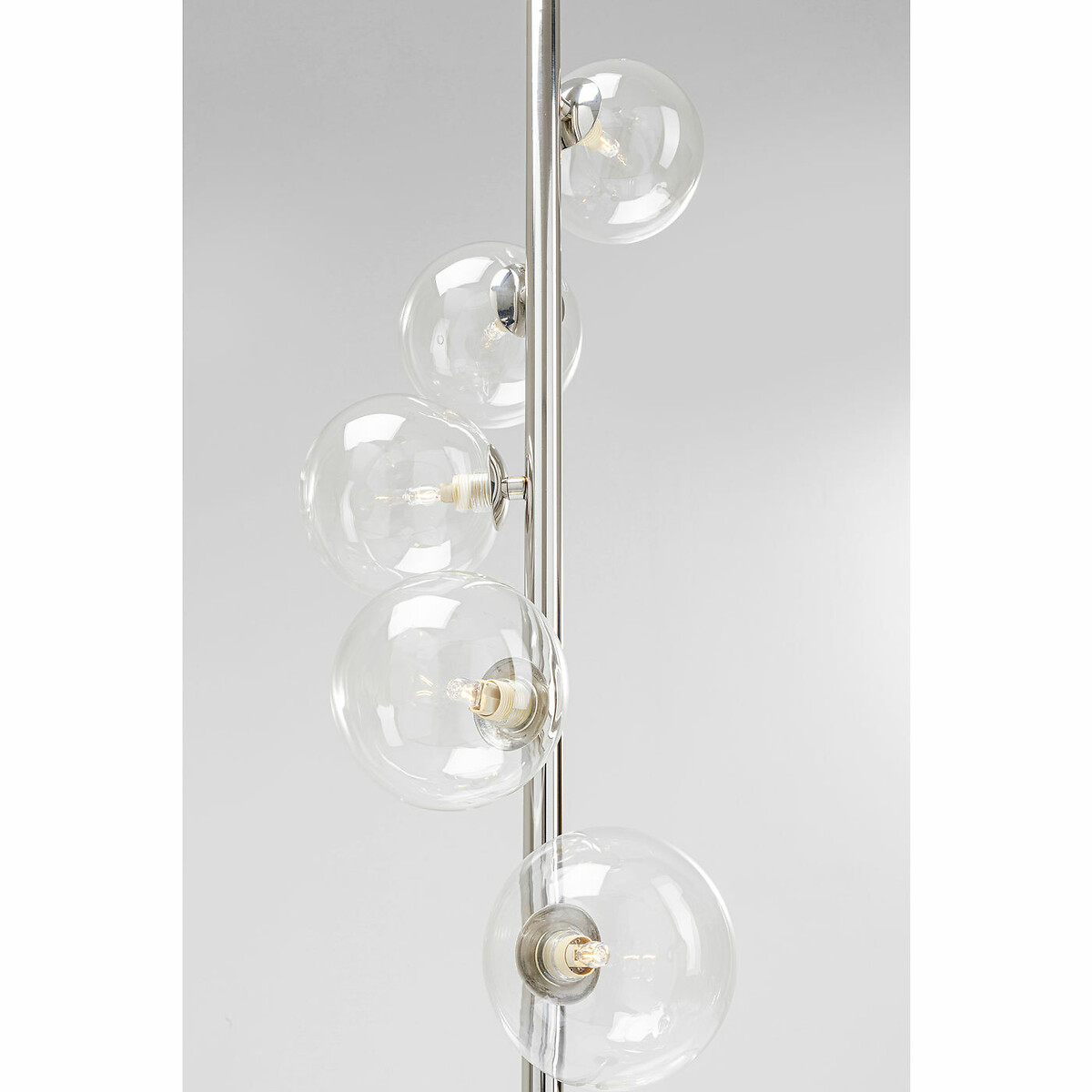 Floor Lamp Scal Balls Chrome 160cm silver-coloured, KARE DESIGN